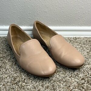 Naturalizer Faux leather flat loafers blush pink